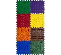 ORTO Nature Alfombrillas de Masaje para Rompecabezas - Alfombrilla de Juego ortopédica para niños, Juego sensorial, Azulejos entrelazados, tapetes de Juego para niños (Camino Feliz)