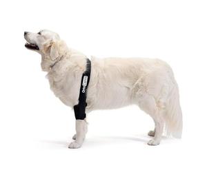 Ortocanis - Protector de Codo para Perro - Codera para Pierna Izquierda - Artritis Crónica, Displasia y Lesiones Cutáneas - Ayuda a Reducir Dolor e Inflamación - Talla: L 20,6-25 cm