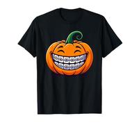 Ortodoncia Dental Halloween Calabaza Dentista Horror Camiseta