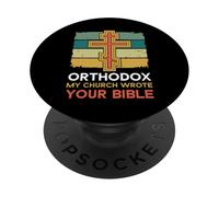 Ortodoxa Mi Iglesia escribió tu Biblia Cristianismo ortodoxo PopSockets PopGrip Adhesivo