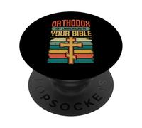 Ortodoxa Mi Iglesia escribió tu Biblia Ortodoxa Oriental PopSockets PopGrip Adhesivo