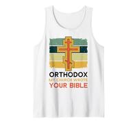 Ortodoxo Mi Iglesia Escribió Tu Biblia Cristiano Ortodoxo Camiseta sin Mangas
