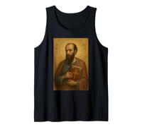 Ortodoxo San Pablo el apóstol con el ícono de la Biblia Camiseta sin Mangas