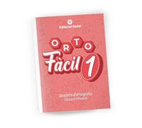ORTOFÀCIL 1 lligada - Quadern d’ortografia catalana | Abecedari, vocals, síl·labes i paraules | Grafies bàsiques i numeració | Lletra lligada