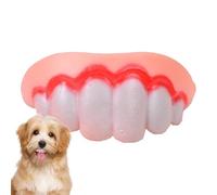 Ortografía Falsa del Perro - Inserto De De Broma para Mascotas, Accesorio De Sonrisa Realista | Gag De Dientes Flexible para Trajes, Toy Prank Pank Idiot P