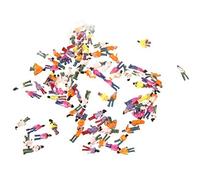 Orton 100 Pcs Escala 1: 200 Mezcla Pintado Patrón Personas Street Passenger Figuras