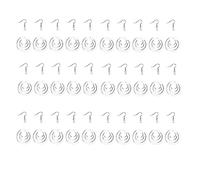 Orton 30 aretes de sublimación en blanco de doble cara, aretes de madera de transferencia de calor con ganchos para las orejas, anillos de salto para joyería de bricolaje