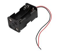 Orton Caja de soporte para pilas AA de 1,5 V, 4 capas de remolque, color negro