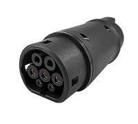 Orton EVSE J1772 Adaptador tipo 1 a tipo 2 enchufe de cargador de coche eléctrico conector IEC 62196 adaptador para vehículo