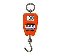 Orton Mini Báscula de Grúa Pesando la Báscula Suspendida Industrial Numérica 200Kg/441Lb Básculas con Gancho Suspendidas Robustas Naranja
