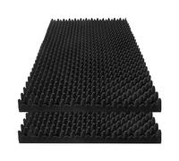 Orton Paquete de 2 paneles absorbentes de sonido de alta densidad de 48 x 24 x 2 pulgadas para el hogar, oficina, sala de grabación, estudio