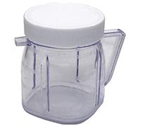 Orton Para licuadora, 4937 Mini Osterizer Blender Accessory, taza Mini tarros de plástico con (1 paquete)