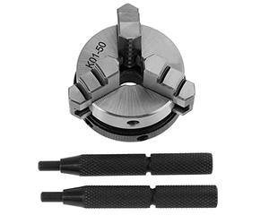 Orton Portabrocas de torno K01 50 mini portabrocas de torno autocentrante de 3 mandíbulas herramienta de torno de madera