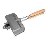 Orton Sartén para hornear sándwiches de doble cara, sartén para camping, queso, sandwichera
