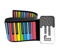 Orton Teclado digital flexible enrollable de 1 pieza con altavoz fuerte, piano electrónico para amantes de la música, principiantes, teclados electrónicos multicolor