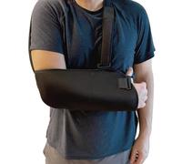 Ortones - Cabestrillo Adulto Ajustable para Brazo y Hombro con Cincha Antirotación - Inmovilizador Bilateral Resistente, Transpirable y Fácil de Ajustar - Color Negro (TALLA 2)