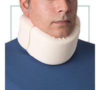 Ortones - Collarín Cervical Blando con Funda Extraíble - Soporte para el Cuello - Alivio del Dolor y la Presión en la Columna Vertebral, Talla Única - Beige