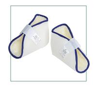 Ortones - Par de Taloneras Patucos Antiescaras - Protectores para Talón, Pie o Codo - Prevención Úlceras y Llagas - Uso en Cama o Silla de Ruedas - Talla Única - Blanco