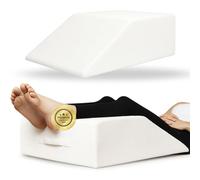 OrtoPrime Almohada Piernas Elevadas con Varices Cojín Reposapiernas VISCOELÁSTICO Cojín Elevador piernas ORTOPÉDICO Almohada Piernas Dormir Cuña piernas Cansadas - Cojín Piernas Hinchadas