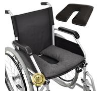 OrtoPrime Cojín Antiescaras Cuadrado FLOTACIÓN Líquida - Cojines Antiescaras Ortopédicos Coxis Alivio - Cojín Antiescaras para Silla Ruedas y Sillón - Cojín Ortopédico Úlceras PRESIÓN (Herradura)