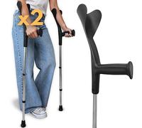 OrtoPrime Muletas Adulto Mujer y Hombre REGULABLES PACK X2 Muletas Adultos Ligeras RESISTENTES Muletas Canadienses Aluminio Conteras ANTIDESLIZANTES Bastón Inglés Muletas Ortopédicas UNISEX