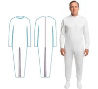 OrtoPrime Pijamas Antipañal Doble Cremallera Trasera Unisex para Geriátrico Manga Larga Cuerpo Entero Hombre Mujer Pijamas Enteros Adultos Pijama Sanitario Marca ESPAÑOLA (M)