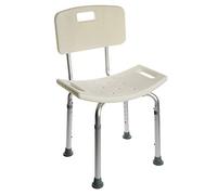 OrtoPrime Silla para Ducha Ortopédica - Taburete Baño con Respaldo - Asiento para Ducha Regulable en Altura - Silla para Ducha para Personas Mayores - Antideslizante Ducha