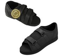 OrtoPrime Zapato Postoperatorio Suela Plana BILATERAL 3 TALLAS Zapatos Postquirúrgico Cirugía pie AJUSTABLE - Calzado para operación del pie - Zapato ortopédico Postquirúrgico (TALLA L (42-44))