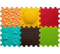ORTOTO Alfombra Puzzle Sensorial de Masaje, 6 Piezas (Sunshine Garden)