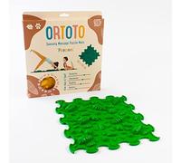 ORTOTO Tapete de masaje sensorial individual premium, tapete de rompecabezas, ortopédico, tapete de masaje manual (piñas, verde oscuro)
