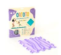 ORTOTO Tapete de masaje sensorial individual, tapete de rompecabezas, ortopédico, tapete de masaje manual (ondas arenosas, lavanda)