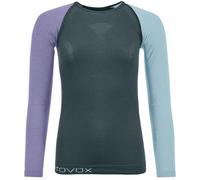 ORTOVOX 120 Comp Light Long Sleeve W - Mujer - Verde / Violeta - talla S- modelo 2025