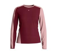 Ortovox 120 Cool Tec Fast Upward Long Sleeve Women's Red Malbec Camiseta de mujer S