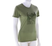Ortovox 120 Cool Tec MTN Cut TS Mujer T-Shirt L Verde oliva oscuro