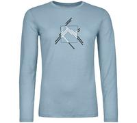 ORTOVOX 185 Merino Mtn Cutout Ls W - Mujer - Azul - talla M- modelo 2025