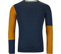 ORTOVOX 185 Rock'n'wool Long Sleeve M - Hombre - Marrón / Azul - talla XL- modelo 2025