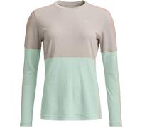 Camiseta funcional de mujer Ortovox 185 Rock'N'Wool Long Sleeve W Talla: M / Color: blanco