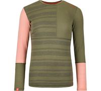ORTOVOX 185 Rock'n'wool Long Sleeve W - Mujer - Verde / Rosa - talla XS- modelo 2025