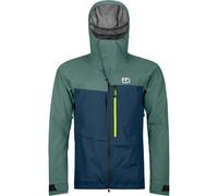 ORTOVOX 3l Ravine Shell Jacket - Hombre - Azul / Verde - talla M- modelo 2025