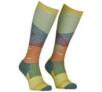 Ortovox - Calcetines de esquí - All Mountain Long Socks M Wabisabi de Lana - Talla 39-41 - Amarillo Amarillo 39-41
