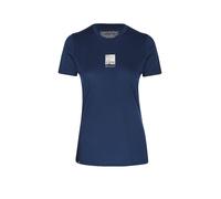 ORTOVOX Camiseta de senderismo para mujer Abstract 120 Cool Tec azul oscuro | L