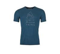 ORTOVOX Camiseta funcional para hombre 150 Cool Mountain Protector gasolina | XL