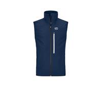 ORTOVOX Chaleco softshell de touring para hombre Punta Berrino azul oscuro | L