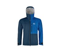 ORTOVOX Chaqueta de esquí de travesía para hombre Ortler 3L con capucha azul oscuro | XL