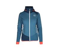 ORTOVOX Chaqueta híbrida con capucha Col.Becchei para mujer azul | M