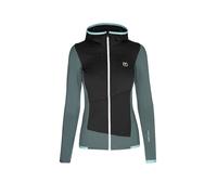 ORTOVOX Chaqueta polar de mujer Fleece Grid Hoodie gasolina | XS