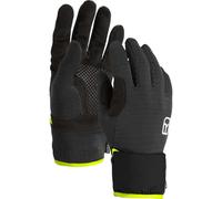 ORTOVOX Fleece Grid Cover Glove M - Hombre - Negro / Amarillo - talla XL- modelo 2025