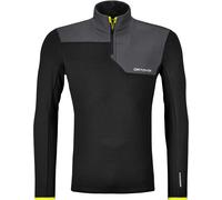 Ortovox - Fleece Light Zip Neck M Black Raven de Lana - Talla M - Negro Negro M