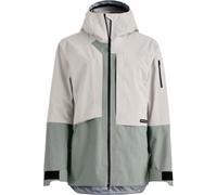 Ortovox Ravine Plus 3L, chaqueta impermeable, mujer, beige/verde claro 38(M) White Tea