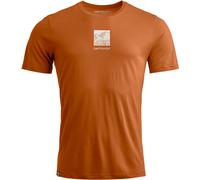 Ortovox - Ropa de senderismo - 120 Cool Tec Abstract T-shirt M Bristle Brown de Lana - Talla L - Marrón Marrón L